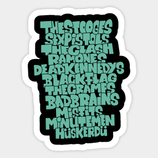 Punk Legends. Cult punk bands design. Punk rock will never die! Punk, ska, Oi. Sticker